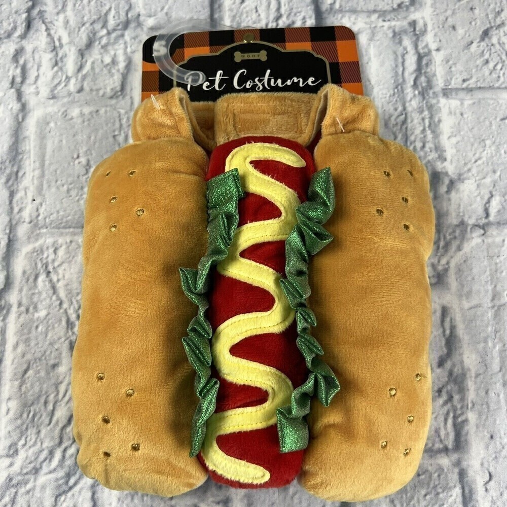 Halloween HOT DOG Pet Dog Costume SMALL L 12-13" Length x 19.5" Girth !!!NEW!!! - Picture 2 of 7